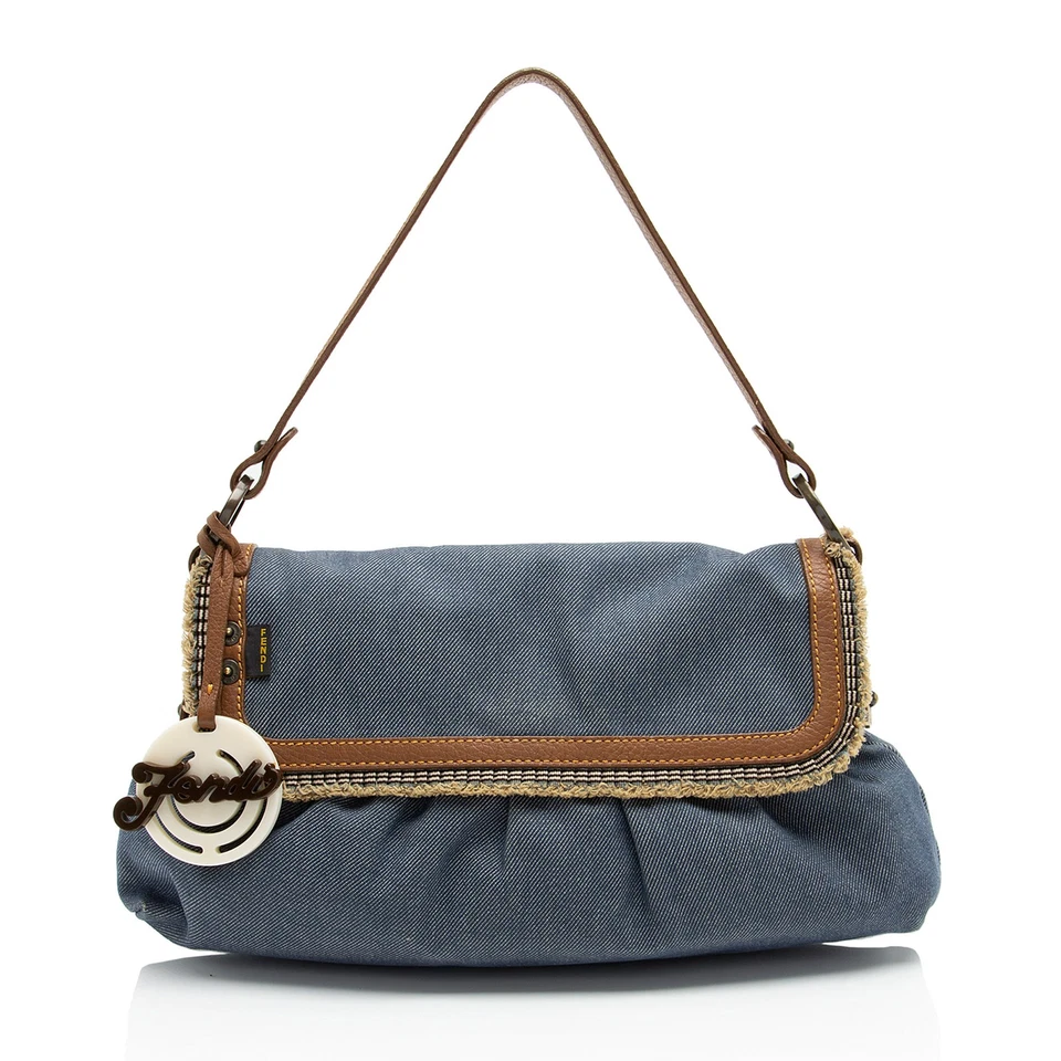 Bolso de hombro Fendi Vintage Denim Chef