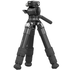 Portable Carbon Fiber Tabletop Tripod 17 Inch Compact Mini Video Head 3kg/6.6lb