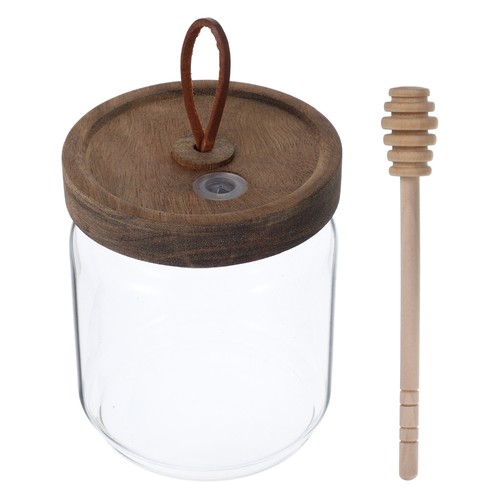 Honey Pot Crystal Jar with Lid Small Jars Beehive Clear Condiments Pots - Bild 7 von 12