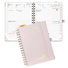2026 Planner (Medium Size 8.5'' x 6.25'' Wire-Bound Hard Cover) Daily Weekly ...