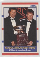 1990-91 Score Award Winners Reggie Lemelin Andy Moog #365 4ub
