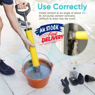 Caulking Guns Cement Lime Pump Grouting Mortar Sprayer Grout Filling Yellow Set - image 1 of 4