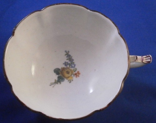 Mid 18thC Meissen Porcelain Relief Design & Flowers Cup & Saucer Porzellan Tasse - Picture 14 of 17