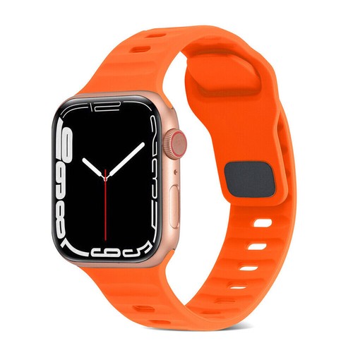 Classic Sports Soft Strap Silicone Bracelet Rubber Band For iWatch Ultra 8 7 6 5 - Picture 47 of 52