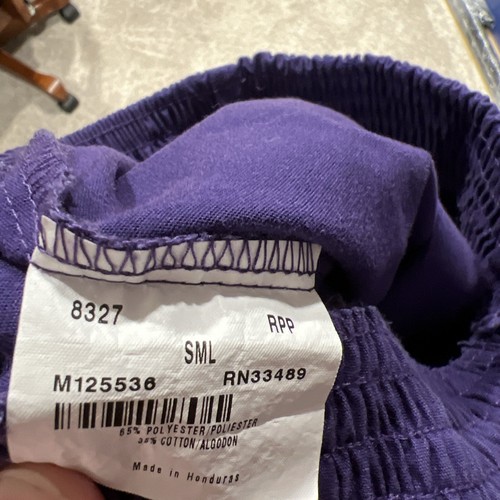 Landau ECU Scrubs XS Púrpura - 2 Prendas para el torso XS, 2 Pantalones Pequeños - Imagen 4 de 6