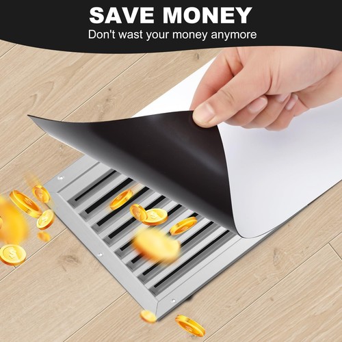 Magnetic Vent Covers 5.5" x 12" 2 Pack Strong Air Vent Covers for Home Floor ... - Picture 6 of 7
