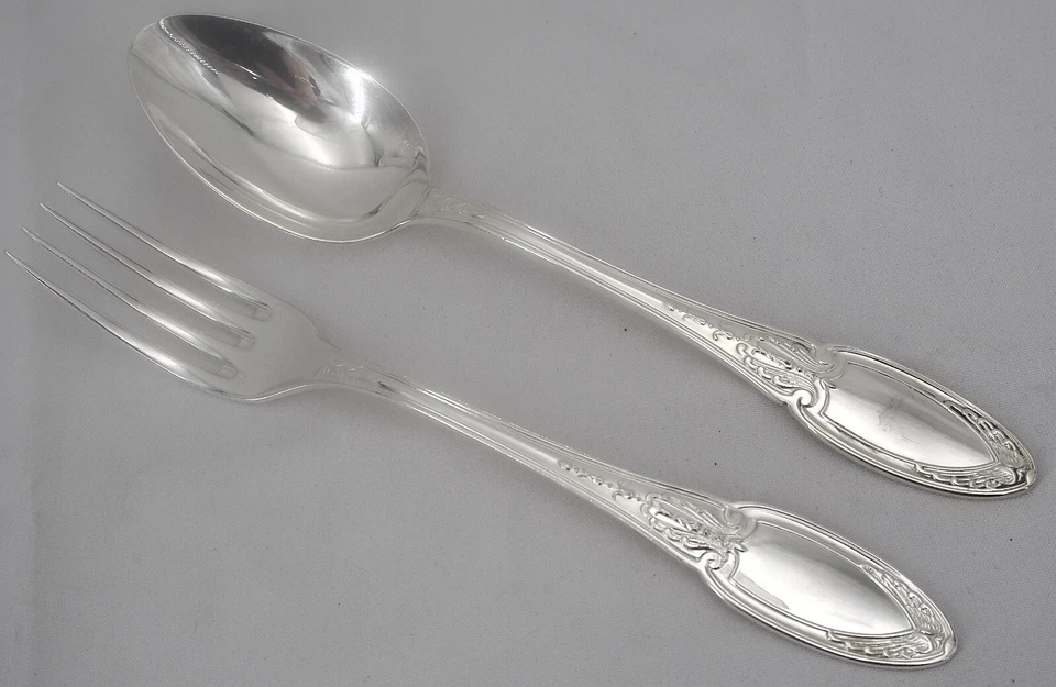 Ercuis Empire, 12 couverts de table, 24 pièces en métal argenté excellent état. - Photo 3/4