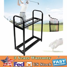 Golf Club Holder Stand - 18-Hole Organizer for Driving Range  Home