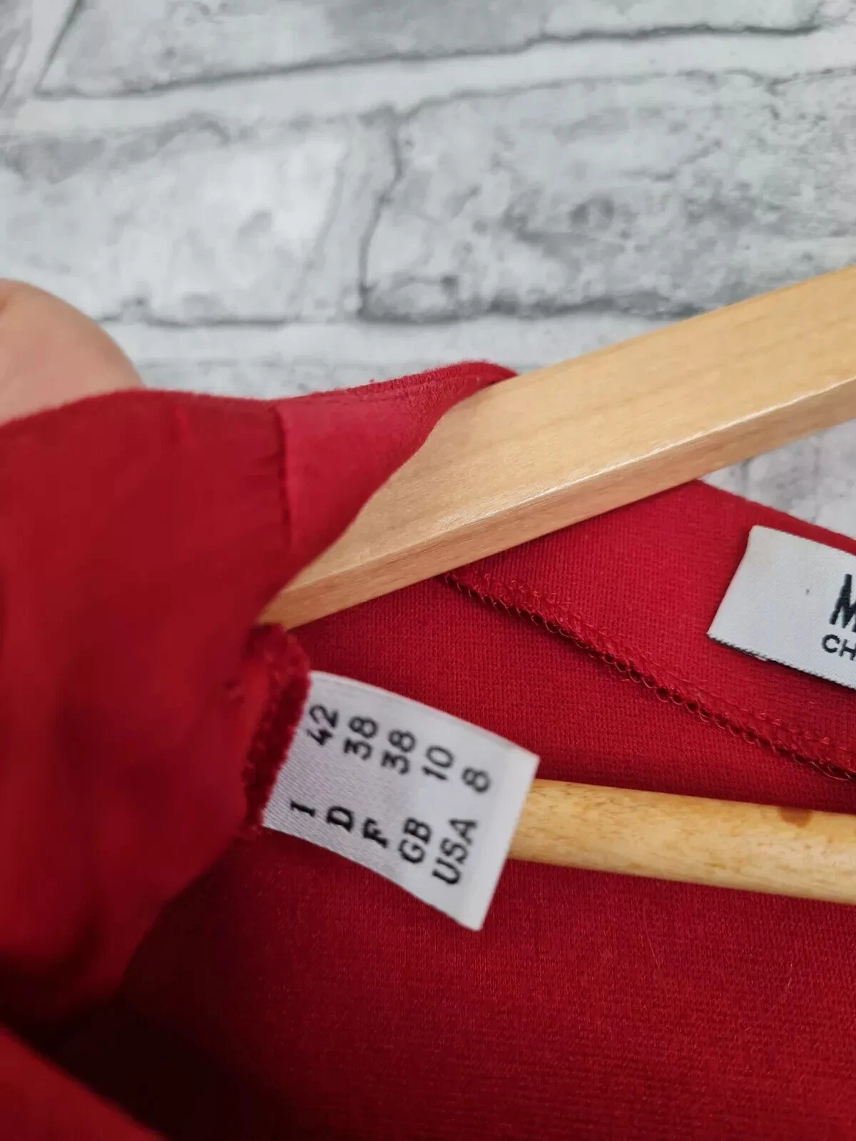 Abito Moschino Taglia 10 Rosso Vintage Economico E Chic Autentico