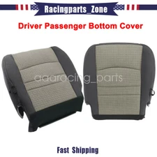For 09-12 Dodge Ram 1500 2500 Driver&Passenger Bottom Cloth Seat Cover Gray