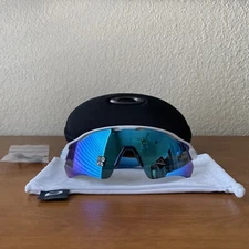 Oakley 0OO9208 Radar EV Path Shield Sunglasses - Polished White/Prizm Sapphire