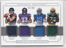 2017 Panini National Treasures Rookie NFL Gear Quad Materials K. Golladay +++/99