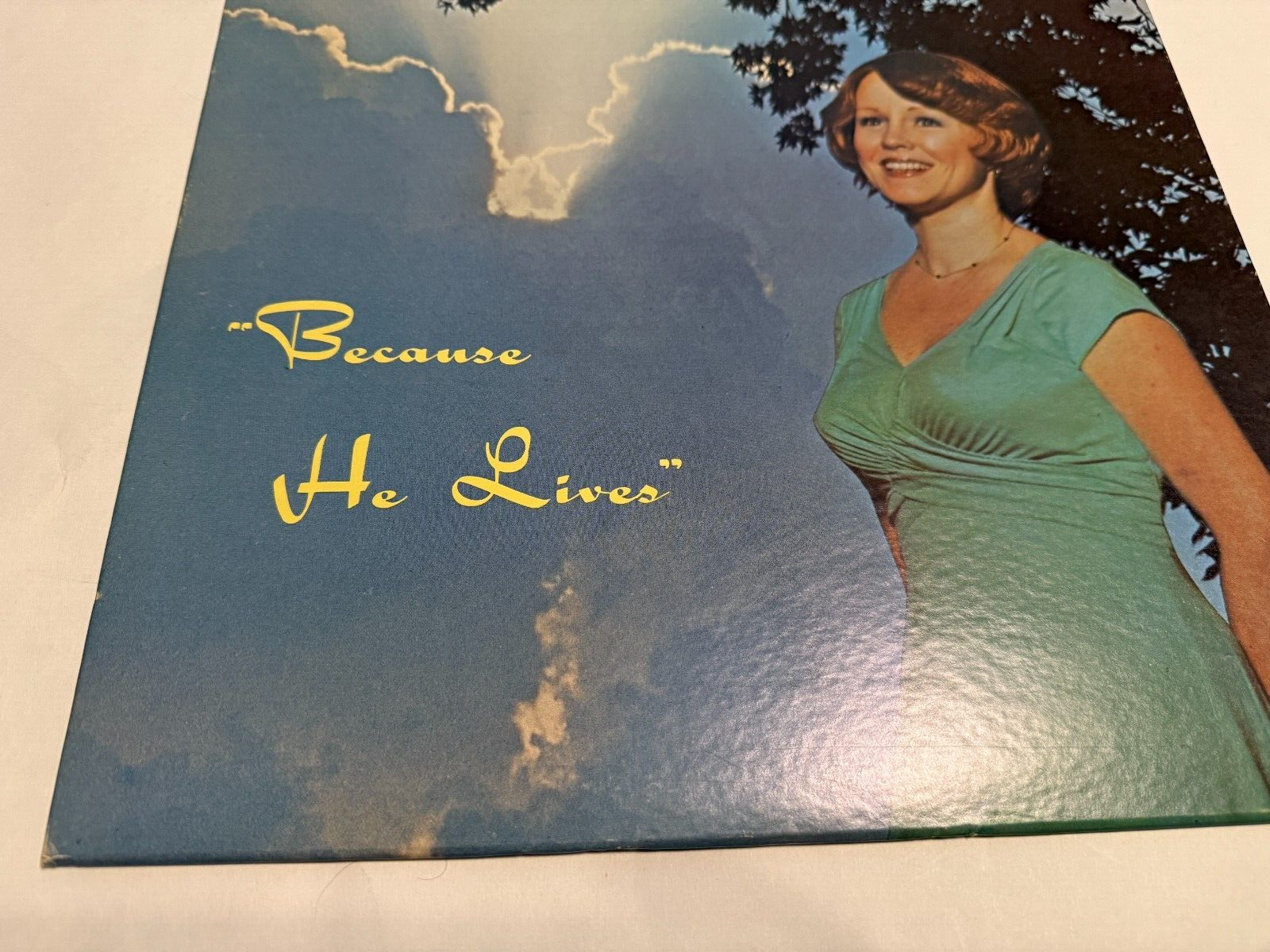 SHELIA WATERS GREENE BECAUSE HE LIVES GOSPEL lp autographed