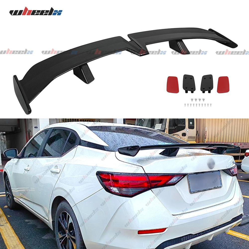 Rear Spoiler Universal 55'' PRO Style FOR 2017-22 INFINITI Q60 Carbon Fiber Look