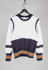 Original Alexander Mcqueen Men White Jumper Size M/L H4750