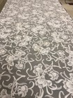 White Round Floral Lacey transparentTablecloth for Round Table, 70" round~beauty — photo 7