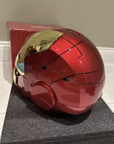 Autoking Iron Man Gold MK5 Helmet Electronic Voice Activated Open&Close Mask New - Picture 7 of 12