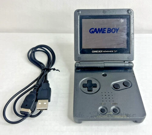 Nintendo Game Boy Advance SP Console AGS 101 Grey with USB Charger Tested Worked