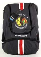 Bauer Custom Pro (Dallas Blackhawks)Backpacks-Black one size 19" Height