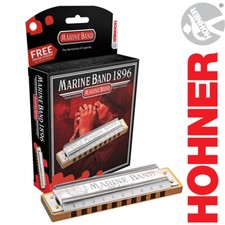 Hohner Marine Band Harmonica Diatonic 1896BX Blues Rock Pop Harp KEY OF F 