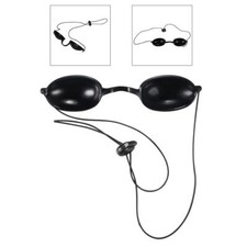 Flex Soft Opalanie Gogle na łóżko Okulary UV Osłony oczu Czarne