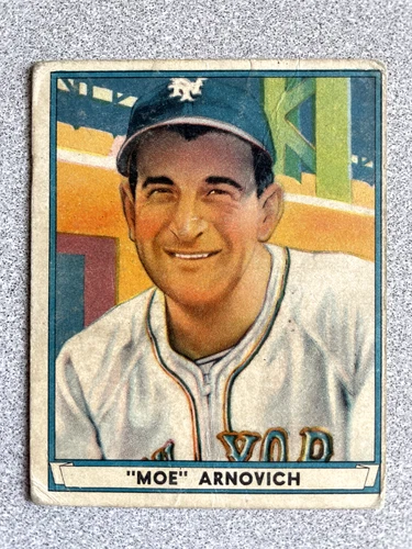 1941 Play Ball Moe Arnovich Card #57 New York Giants VG