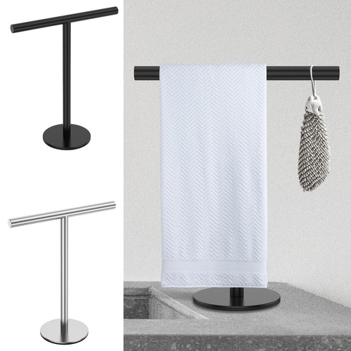 T-Shape Hand Towel Stand Stainless Steel Towel Holder Stand Rustproof PisbV