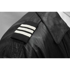 Aero Phoenix Professional Pilot Epaulets - Three Metallic Silver Bars - Velcros