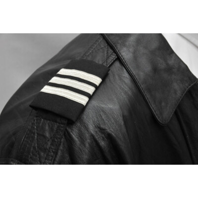 Aero Phoenix Professional Pilot Epaulets-3 Bar Silver Metallic -Hook & Loop