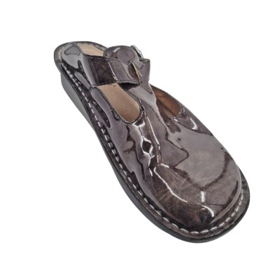 Alegria Wms Size 40 US 9.5-10 Don-129 Mary Jane Slip On Clogs Dak rGray Marble