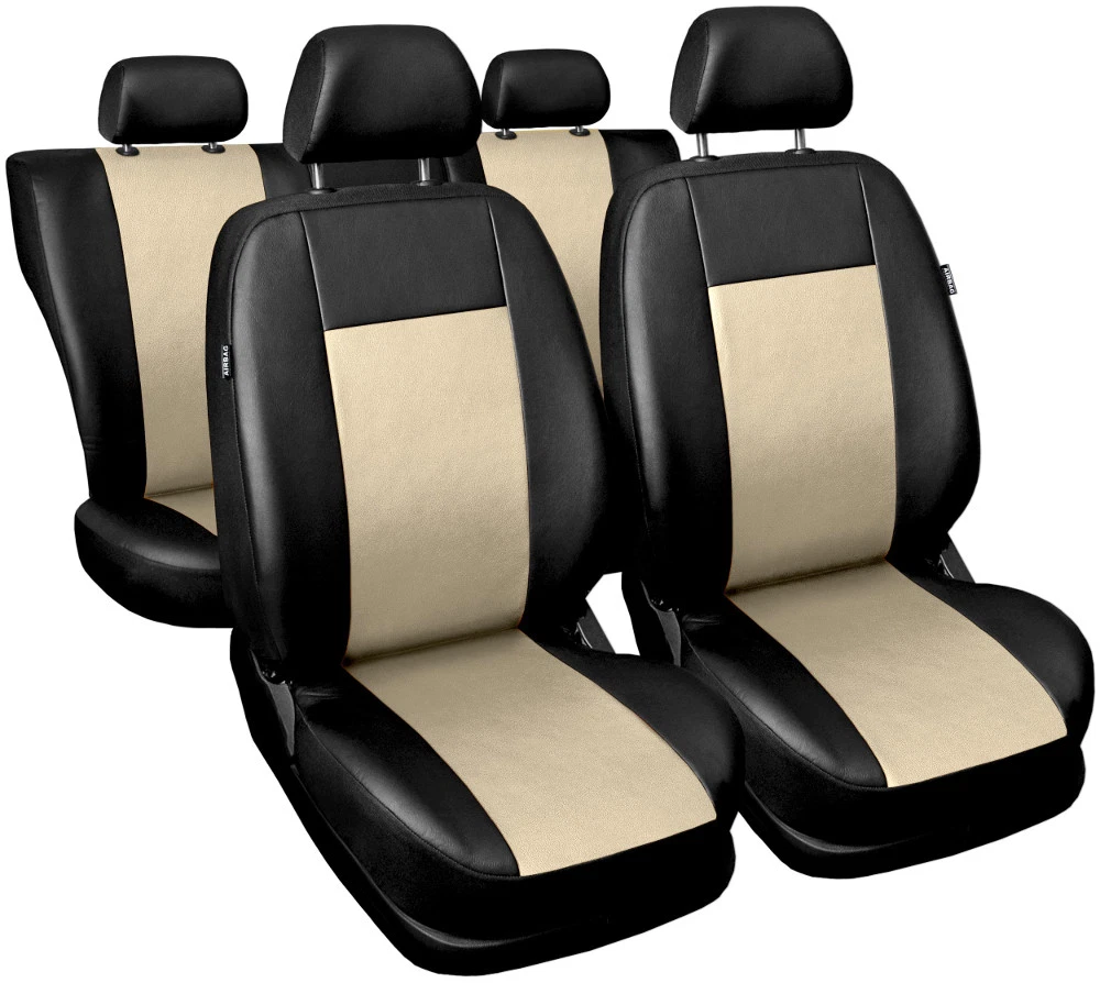 Car seat covers fit NISSAN SUNNY Eco leather black beige eBay