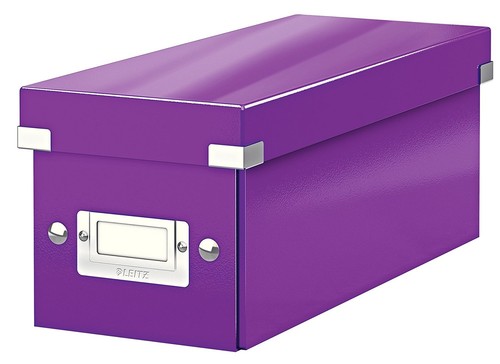 CD Storage Box Leitz Wow Click and Store Laminated Poly Case Choice of colour - Picture 7 of 8