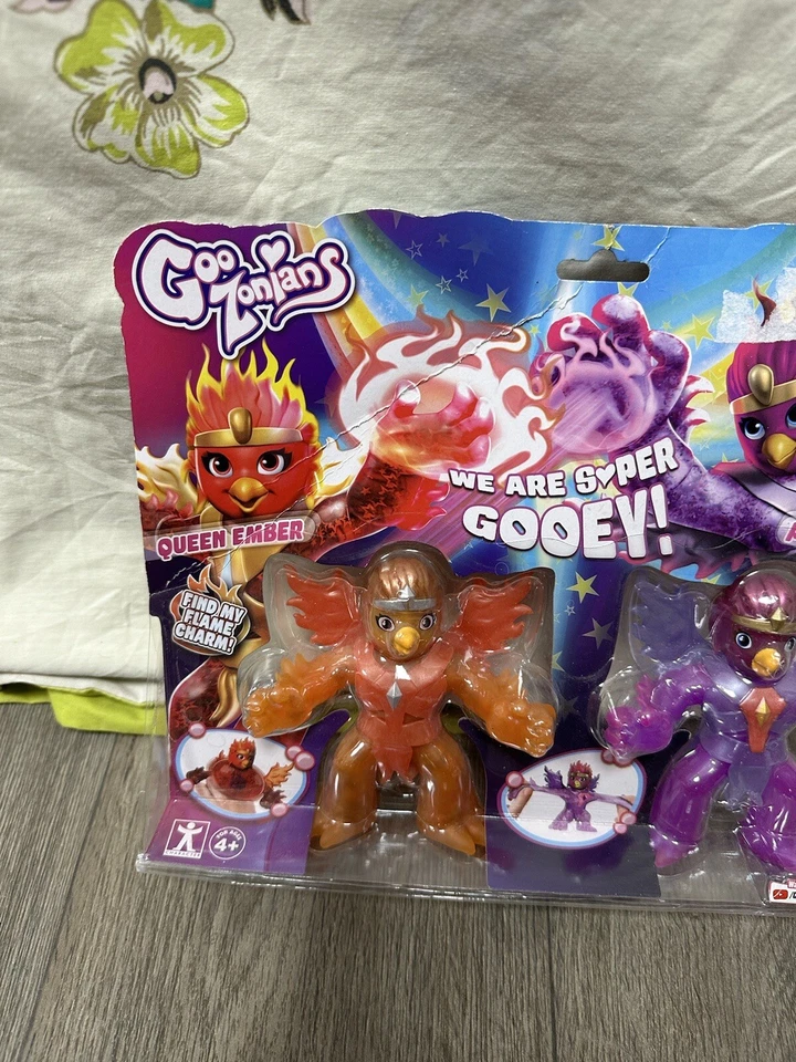 Goo Zonians Queen Ember And Princess Flix Twin Pack Stretchy Gooey Figures - Image 2 of 4