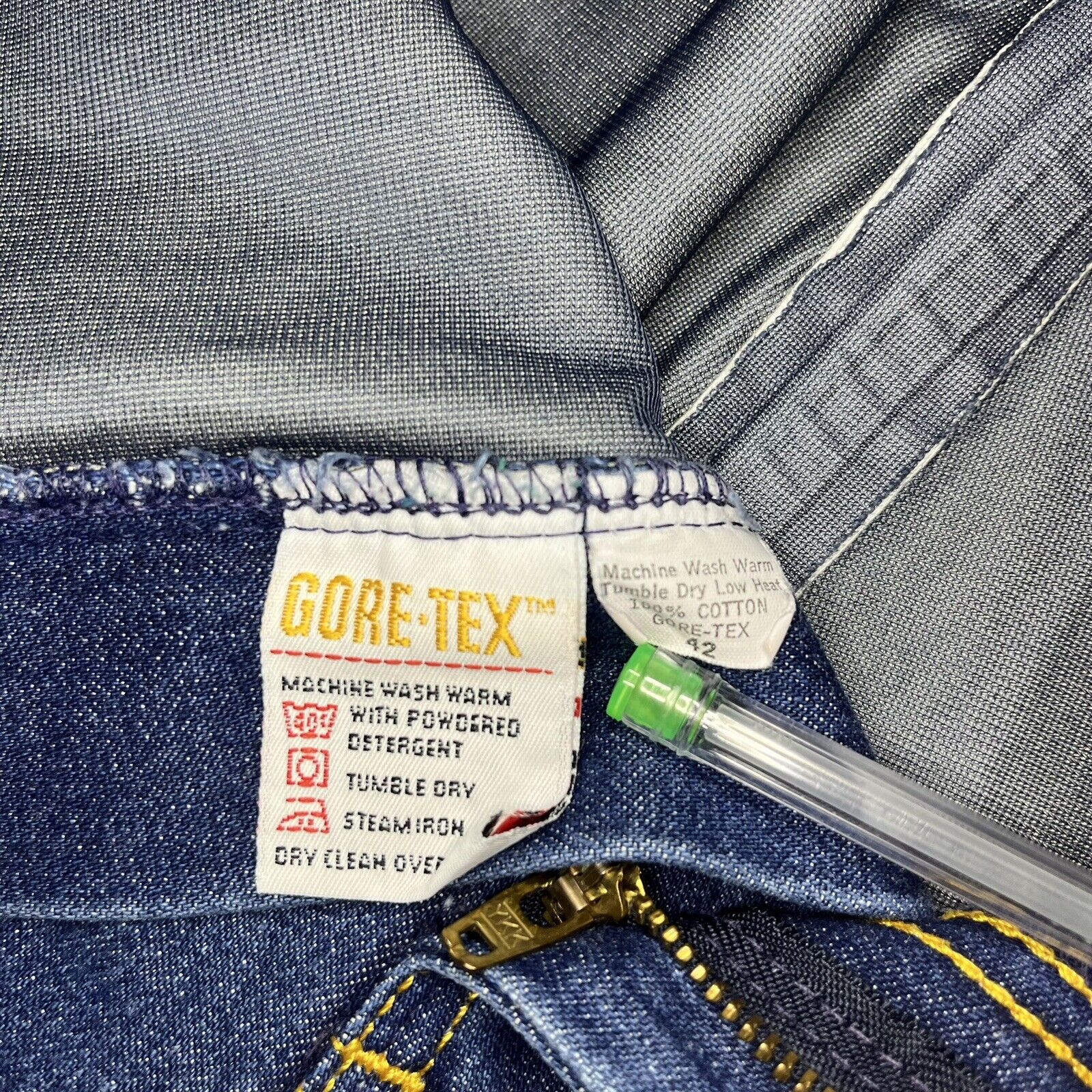 VTG Cabelas Gore-Tex Lined Mens Denim Jeans Sz 42… - image 9
