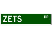 Custom Last Name Drive Street Sign Zets Personalized Aluminum Metal Plaque Sign