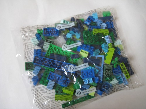 NEU LEGO Classic Creative 150+ GRÜN BLAU LIMETTENSTEIN TASCHE Teilebox Creator Set - Bild 2 von 2