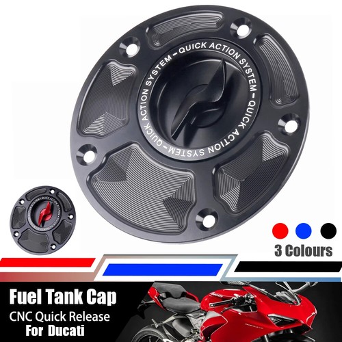 For DUCATI MONSTER 600 950 821 1200 1200S 620 695 797 900 S2R Fuel Gas Tank Cap - Picture 2 of 5