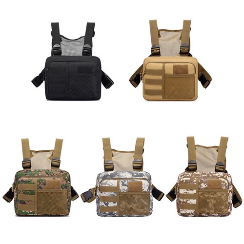 Netz Weste Unisex Brusttasche Hängetasche Wasserdicht Oxford Sport Rucksack. - Bild 4 von 20