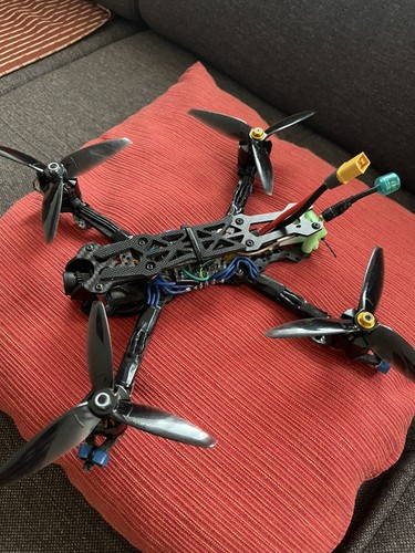 Drone fpv Racing Fertig ✔️ Komplet Mit Vtx/elrs/camera Inclusive !!Ohne Batterie