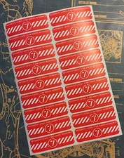 • SHIELD • LEVEL 7 SECURITY SEAL - R • DECAL SET OF 18 • MARVEL AVENGERS AGENTS