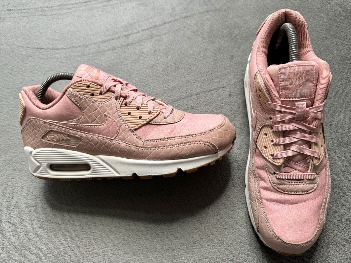 Genuine Authentic Nike Air Max 90 Premium Pink Glaze Trainers UK