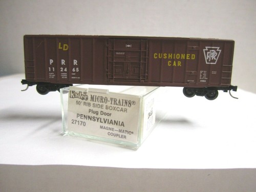 MICRO TRENES KADEE 27170 PENNSYLVANIA PRR PENNSY 50' CAJA DE ENCHUFE LATERAL ACANALADO #112465 N | Zustand: New
