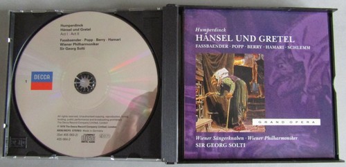 CZ015 Humperdinck Hansel und Gretel Fassbaender Popp Berry Georg Solti Decca 2CD - Picture 3 of 4