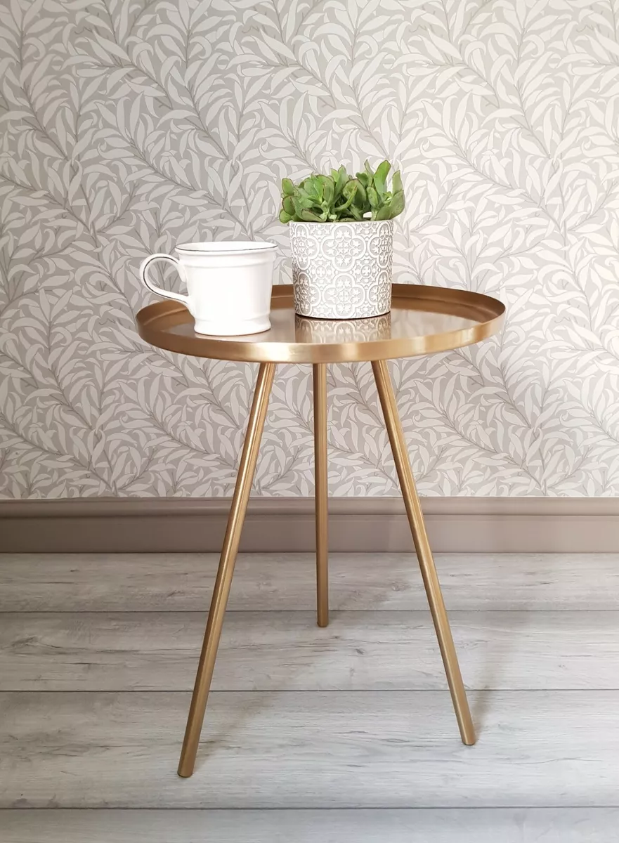 Bedside on sale table brass