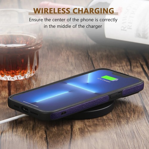 Ultra Thin Slim Business Leather Cover For iPhone 16E 16 15 14 13 12 11 Pro Max - Picture 24 of 29