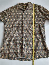 Mens KoKo Island Classic 100 cotton button down shirt pineapple SZ M USA