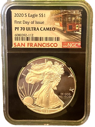 2020-S Proof American Silver Eagle NGC PF 70 Ultra Cameo Early Releases. 