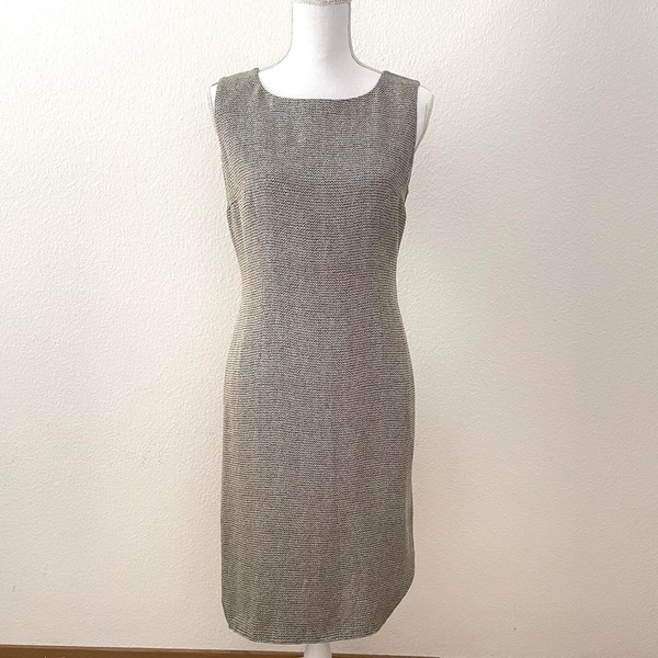 Precis Petite braun & beige ärmelloses Kleid - Größe 14