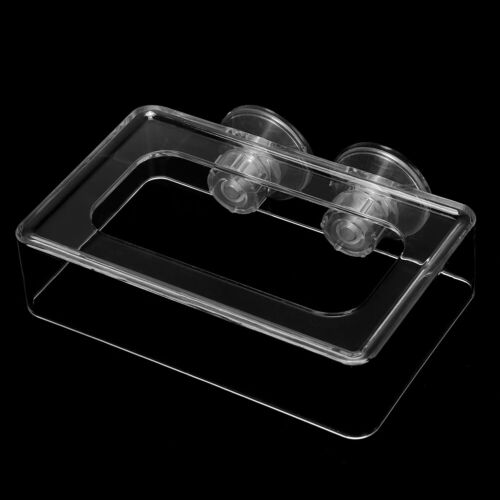 Aquarium Feeding Ring Fish Tank Floating Food Tray Feeder with Suction Cups New