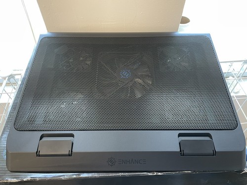 ENHANCE Gaming Laptop Cooling Pad Stand with LED Cooler Fans Adjustable Heig... - 第 6/9 張圖片